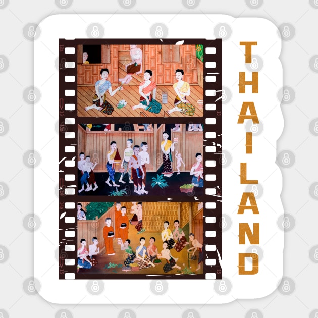 Thailand Historical Culture Illustration Sticker by VintCam